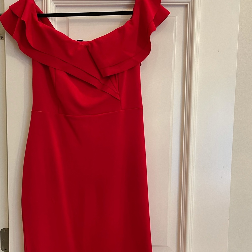 Quiz Off Shoulder Sheath Dress